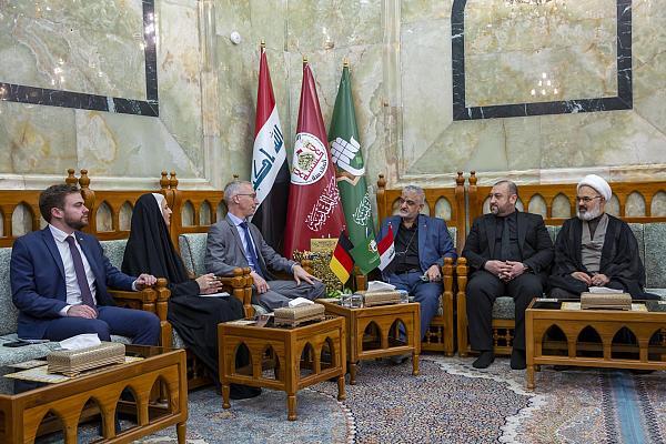 Almaniya səfirinin Həzrət Abbas (ə) Ziyarətgahına səfəri